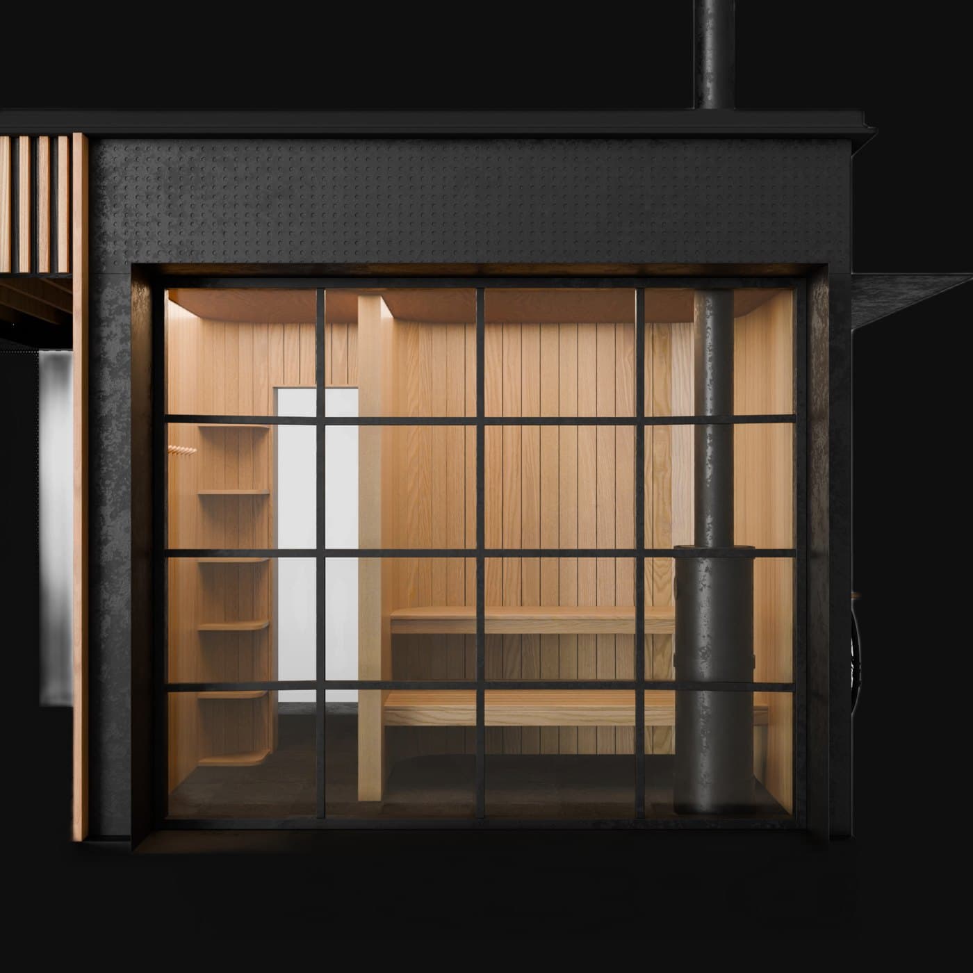 Outdoor sauna